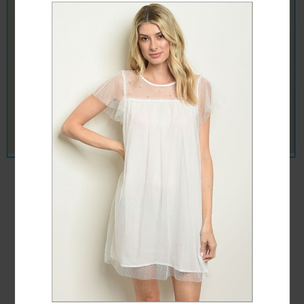 😻😻 S/M/L PEARL LACED DRESS - Picture 3 of 6